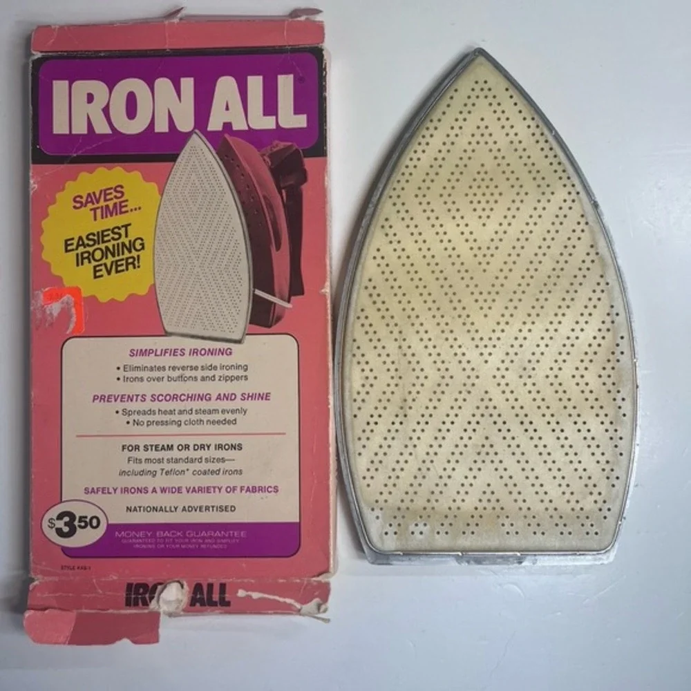 Vtg‎ IRON ALL Cover For Steam Or Dry Irons Attachment Stacy Products 1974